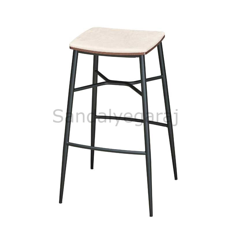 Ahşap Oturaklı Bar Taburesi