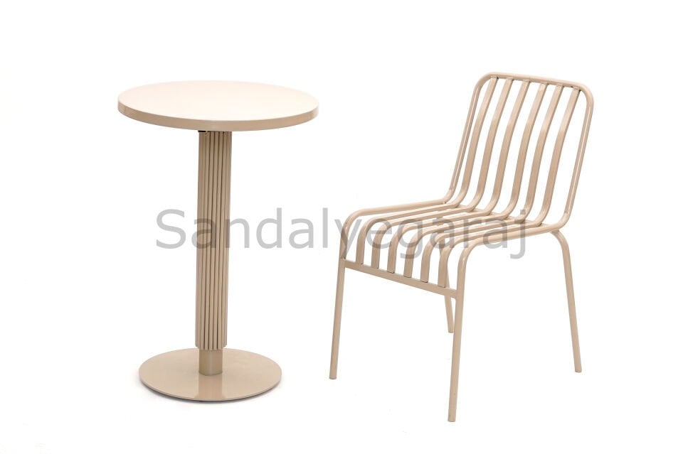 Dik Profil Kolsuz Cafe Sandalyesi