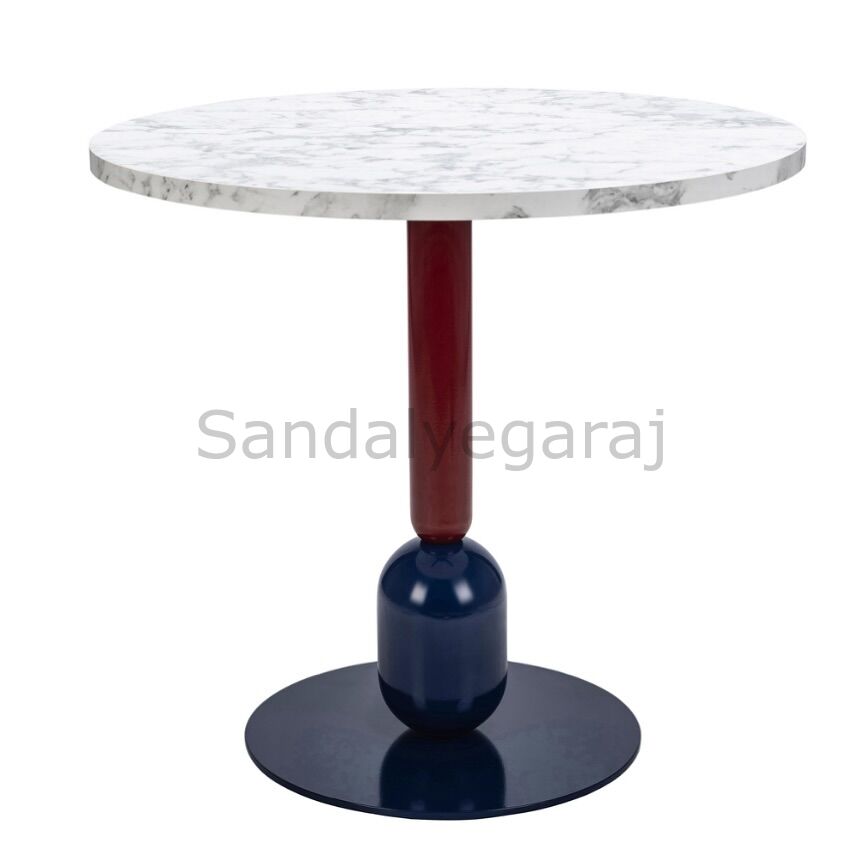 Döküm Saç Panelli Cafe Masası